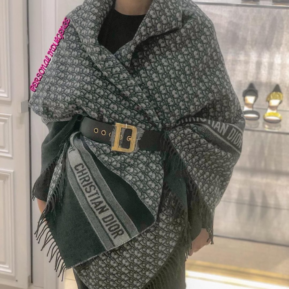 Christian Dior genuine Cashmere/Silk Large Scarf